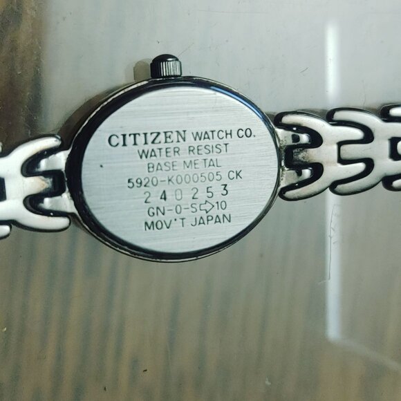 Citizen Watch Co Silver Tone Analog Oval Face Chain Link Band Japan Movement main image 11